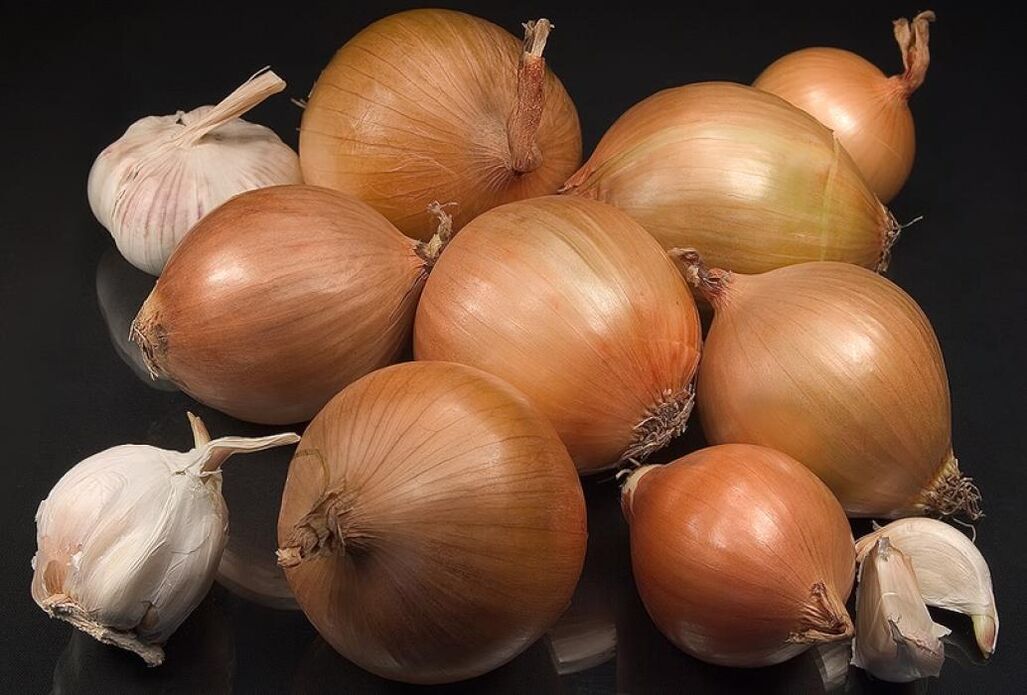 garlic and shallots to stimulate men