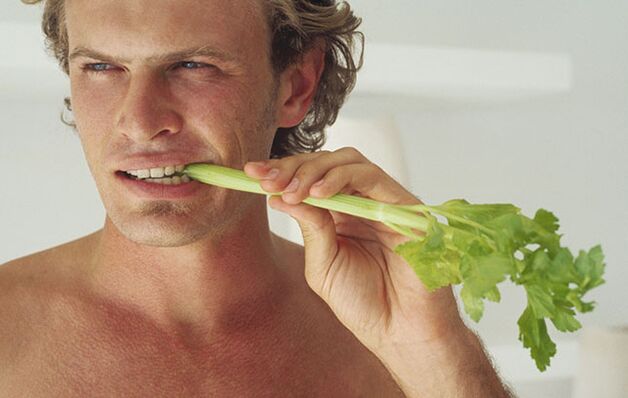 By eating celery, a man can increase his potency